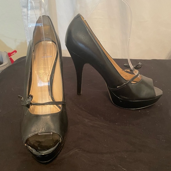 Enzo Angiolini Black High Heeled Shoes Size 8 - Picture 2 of 12